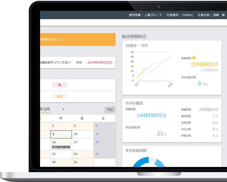 COMPANY 勤怠ダッシュボード